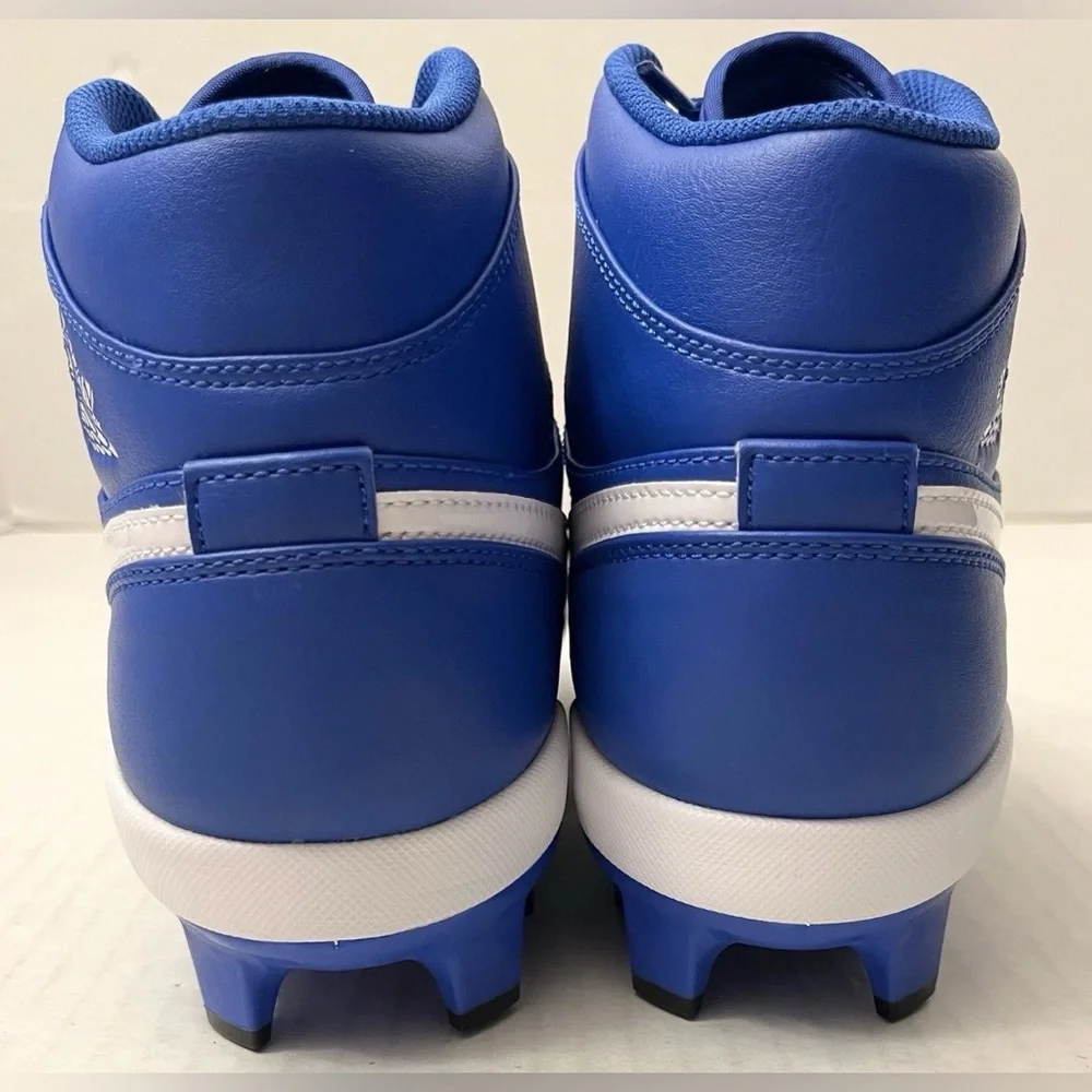 *NEW* Men's Size 16 Nike Air Jordan 1 Retro MCS Baseball Cleats Game Royal‎ Blue